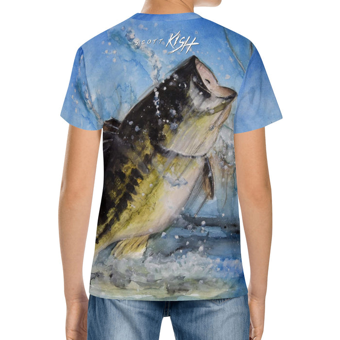 Youth Fishing T-Shirt - Largemouth Bass