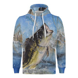 Men's Heavy Fishing Hoodie - Largemouth Bass