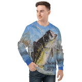 Men's Fishing Sweatshirt - Largemouth Bass