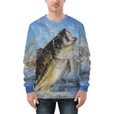 Men's Fishing Sweatshirt - Largemouth Bass