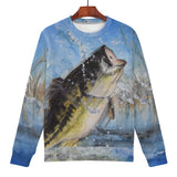 Men's Fishing Sweatshirt - Largemouth Bass