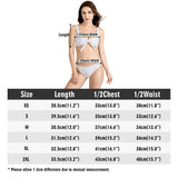 Women's Abstract Blue Bow Front Bikini