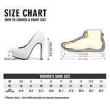 high heel size chart