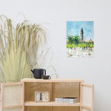 Sanibel Island Lighthouse Beach - Poster