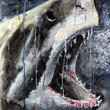 Shark painting, great white painting