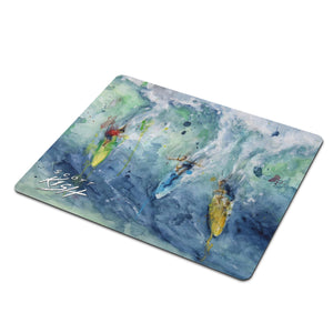 mouse pad with surfers