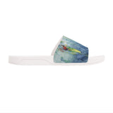women's slides with surfing design