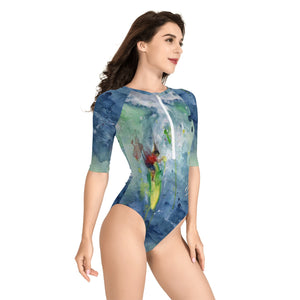 women's one piece surfing swimsuit