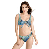 bikini with surfing design