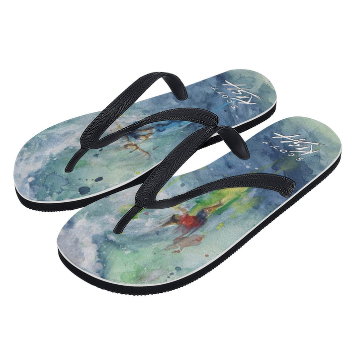 men's surfing flip flops by Scott Kish