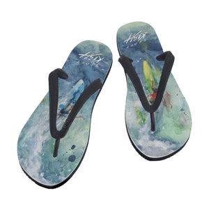 women's surfing flip flops by Scott Kish