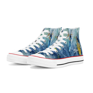 men's high top canvas surfing shoes