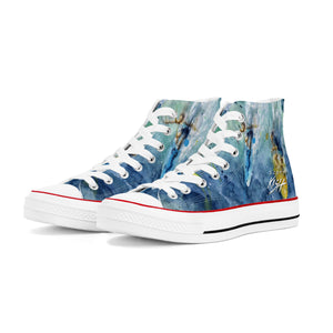 women's high top canvas surfing shoes by Scott Kish
