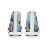 surfing high top shoes - back