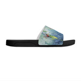 men's slides with surfer design