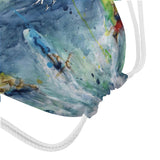 surfing drawstring bag - detail view