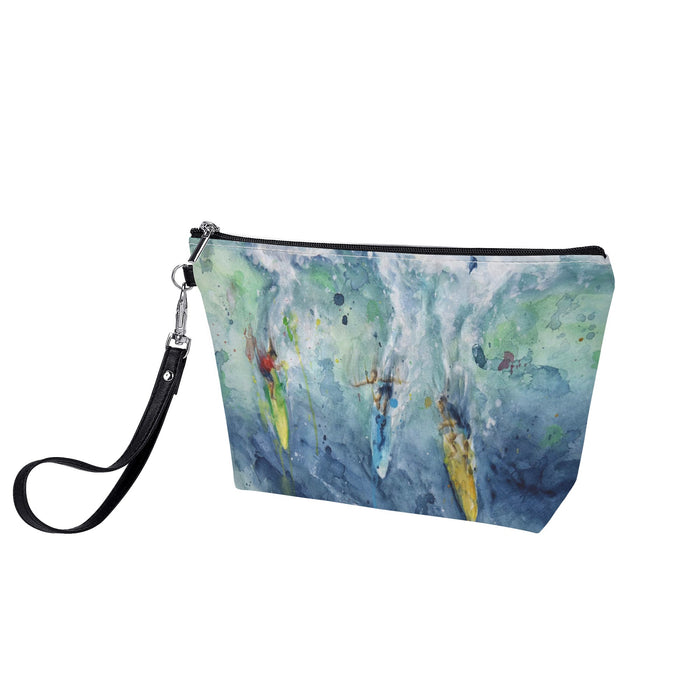 surfing makeup bag - back view