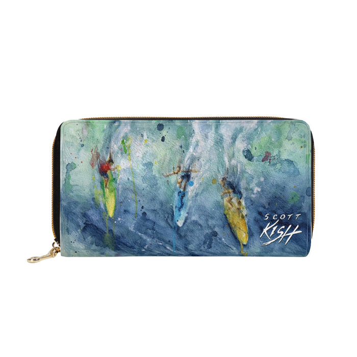 surfing clutch purse by Scott Kish