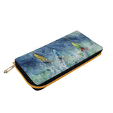 surfing clutch purse - back view