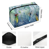 large surfing cosmetics bag - dimensions and features