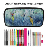 pencil case with surfing design by Scott Kish