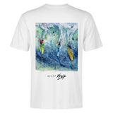men's surfer t-shirt in white