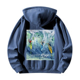 blue surfing hoodie 