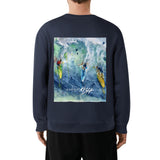 surfing sweatshirt by Scott Kish