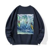 surfing sweatshirt - back
