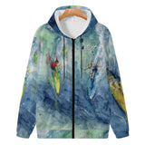 Scott Kish men's surfing hoodie with zipper - front