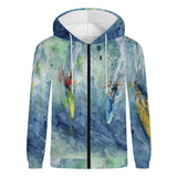 men's surfer zip hoodie
