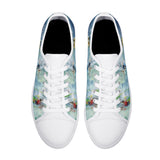 men's canvas shoes with surfers - top view
