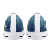 men's canvas shoes with surfers - back view