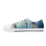 white men's surfing canvas shoes - low top