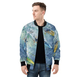 men's bomber jacket with surfing design by Scott Kish