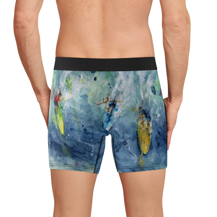 men's surfing boxer briefs - back side