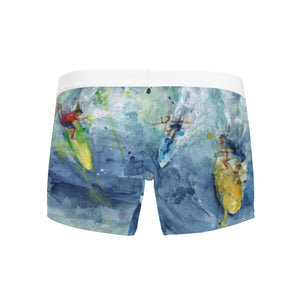 men's underwear briefs with surfing design - back