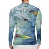 Scott Kish men's cycling jersey with surfing design