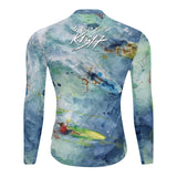 cycling jersey with surfing design by Scott Kish