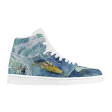 Men's High Top Skateboard Sneakers - Surfing Design