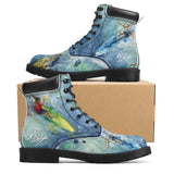 men's surfing boots by artist Scott Kish