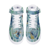 men's high top leather surfing sneakers