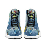 Men's Leather Basketball Shoes - Surfing Design