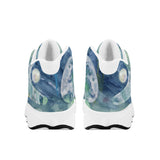 men's leather surfing basketball shoes - back view