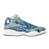 Scott Kish brand men's leather surfing basketball shoes