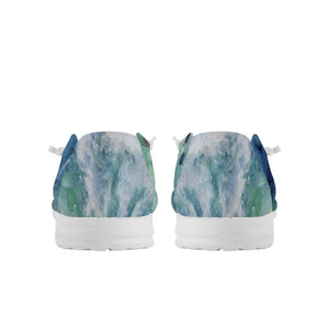 men's surfing canvas shoes - back view