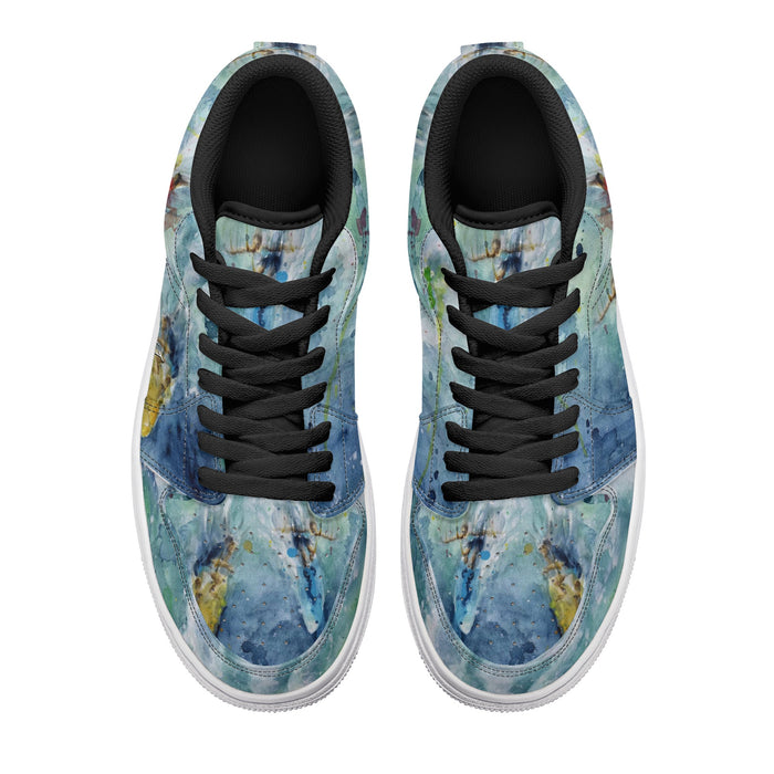 Scott Kish low top skateboard sneakers - top view