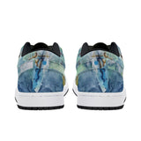 surfing low top skateboard sneakers - back view