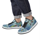 surfing low top skateboard sneakers - black laces