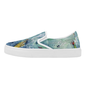 men's skateboarding shoes with surfing design